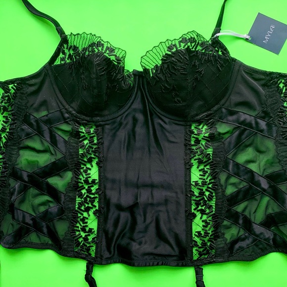 🖤 Myla London Kenzie basque/bustier 32C NWT! - Picture 5 of 9